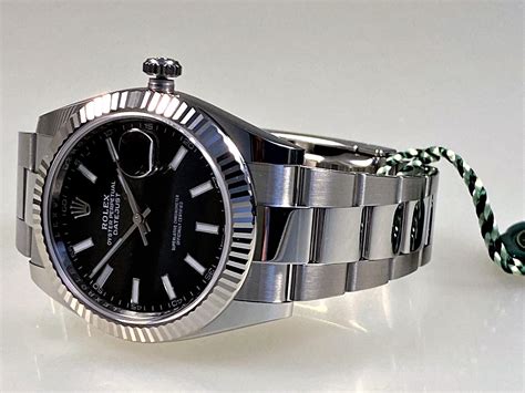 rolex datejust schwarzes zifferblatt